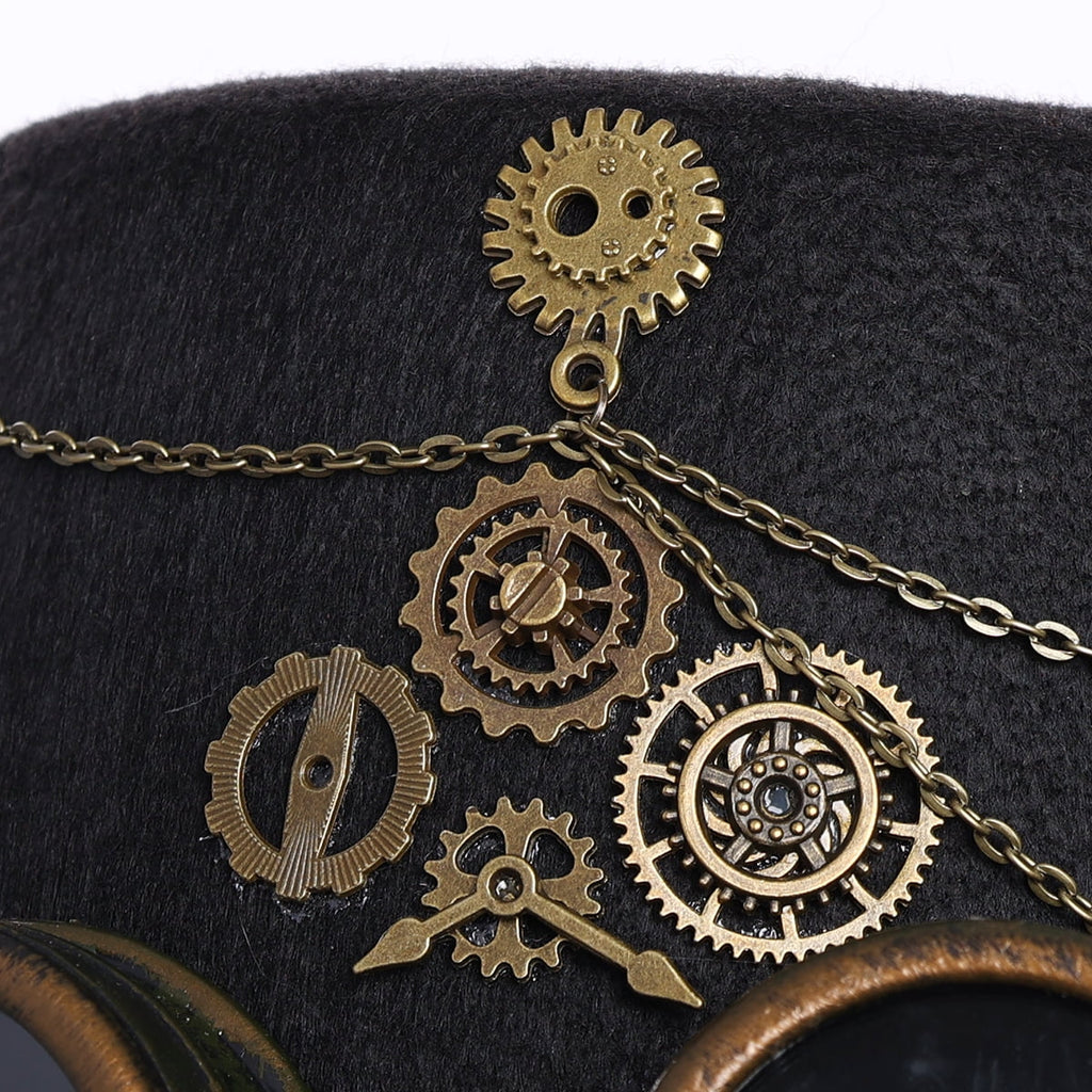 Steampunk Hallo Gothic Top GRACEART Unisex Punk Hats Goggle with Hat