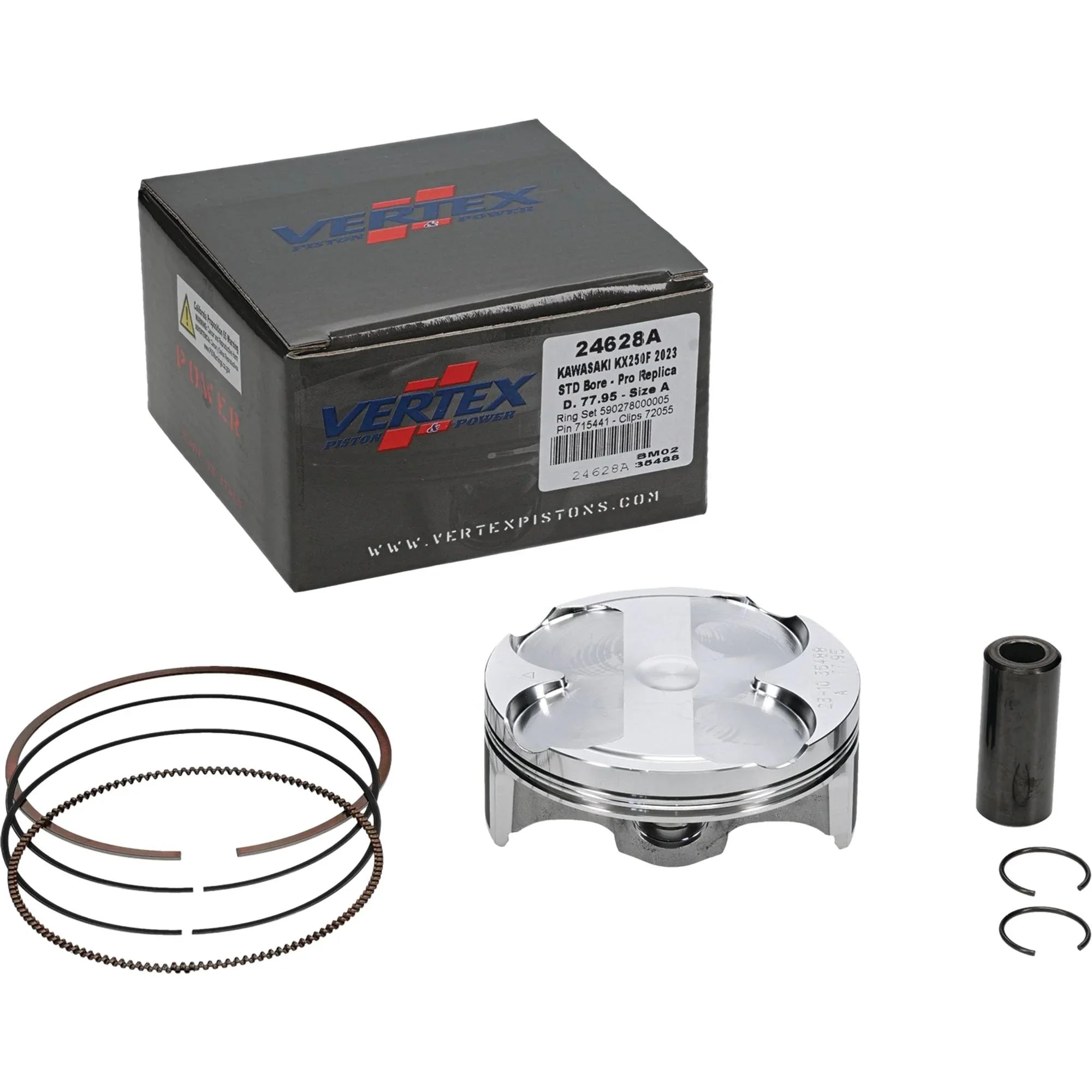 Replica 2023 2023, Kit 24628A KX Vertex For Piston F 250 Forged Kawasaki 250 X KX