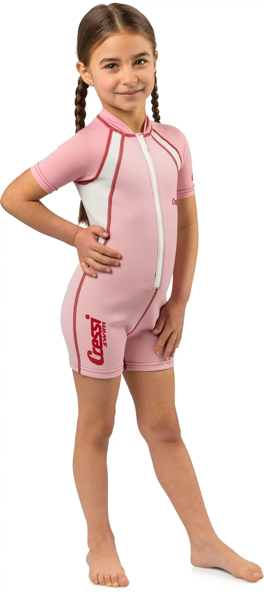 1.5mm Girls X-Large) Wetsuit Shorty Cressi Pink (Pink,