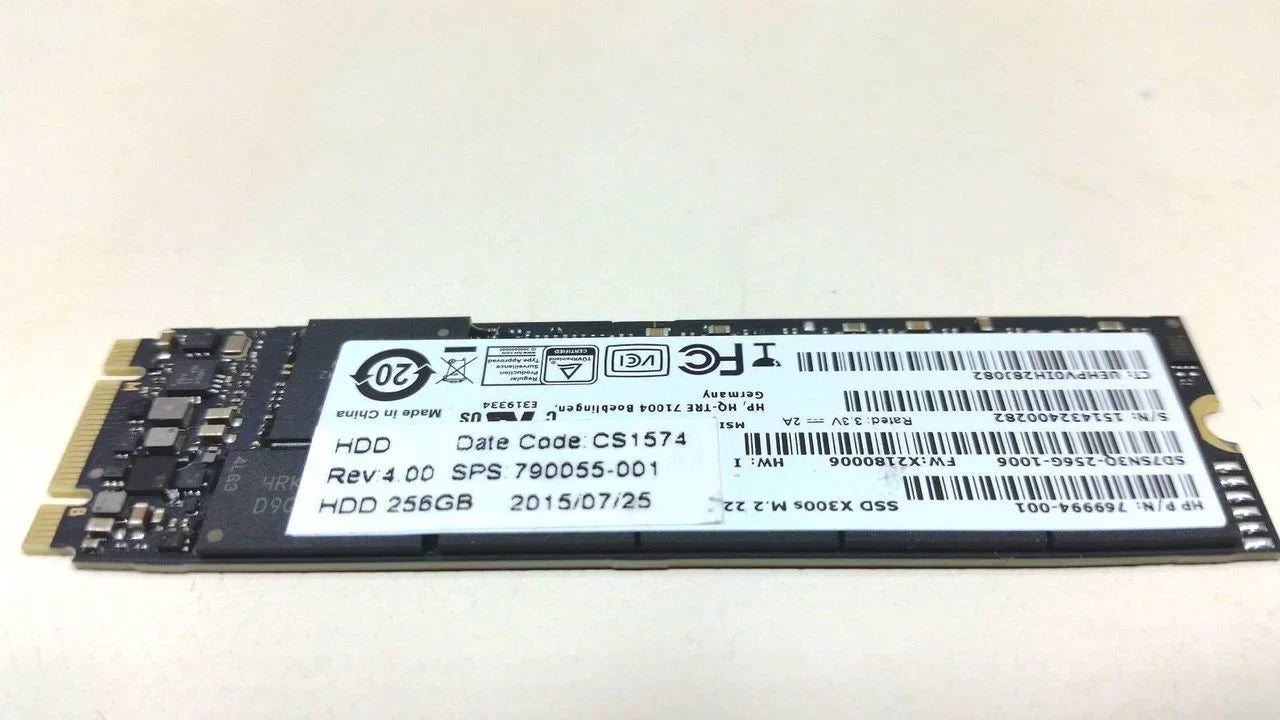 G1 HP EliteBook Genuine 795585-001 1020 790056-001 256GB Folio SSD