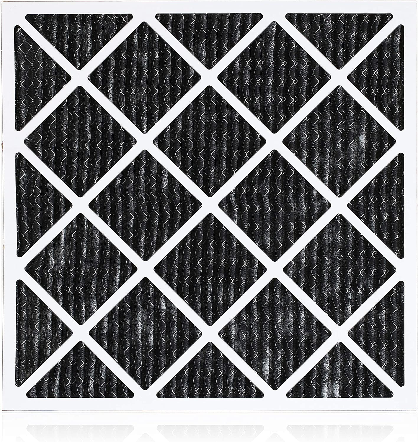 Pleated Activated HVAC AC 20x24x1 MERV Furnace Eliminator 8 with Filterbuy (12-Pack) Air Odor Carbon Filters