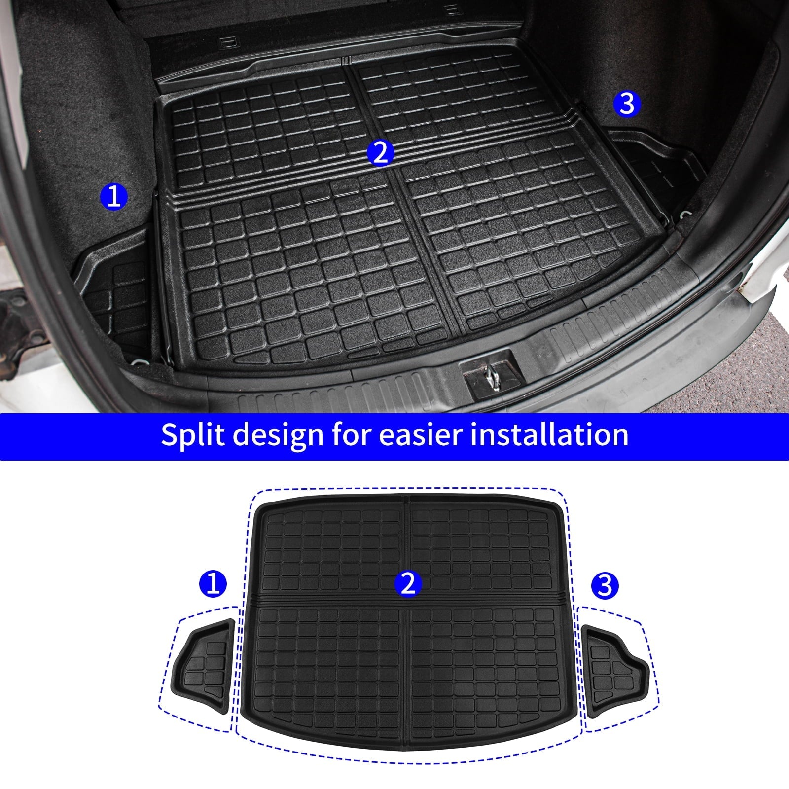 Mats 2017-2022 Liner Cargo Fit CRV Fuel Mats CR-V Floor Honda Floor Accessories (Trunk Mats) + 2021