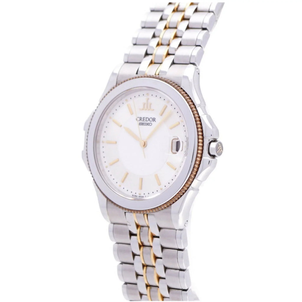 Pacific (Fair) silver/gold K18/SS watch 8J82-6A20 Seiko Credor Pre-Owned quartz