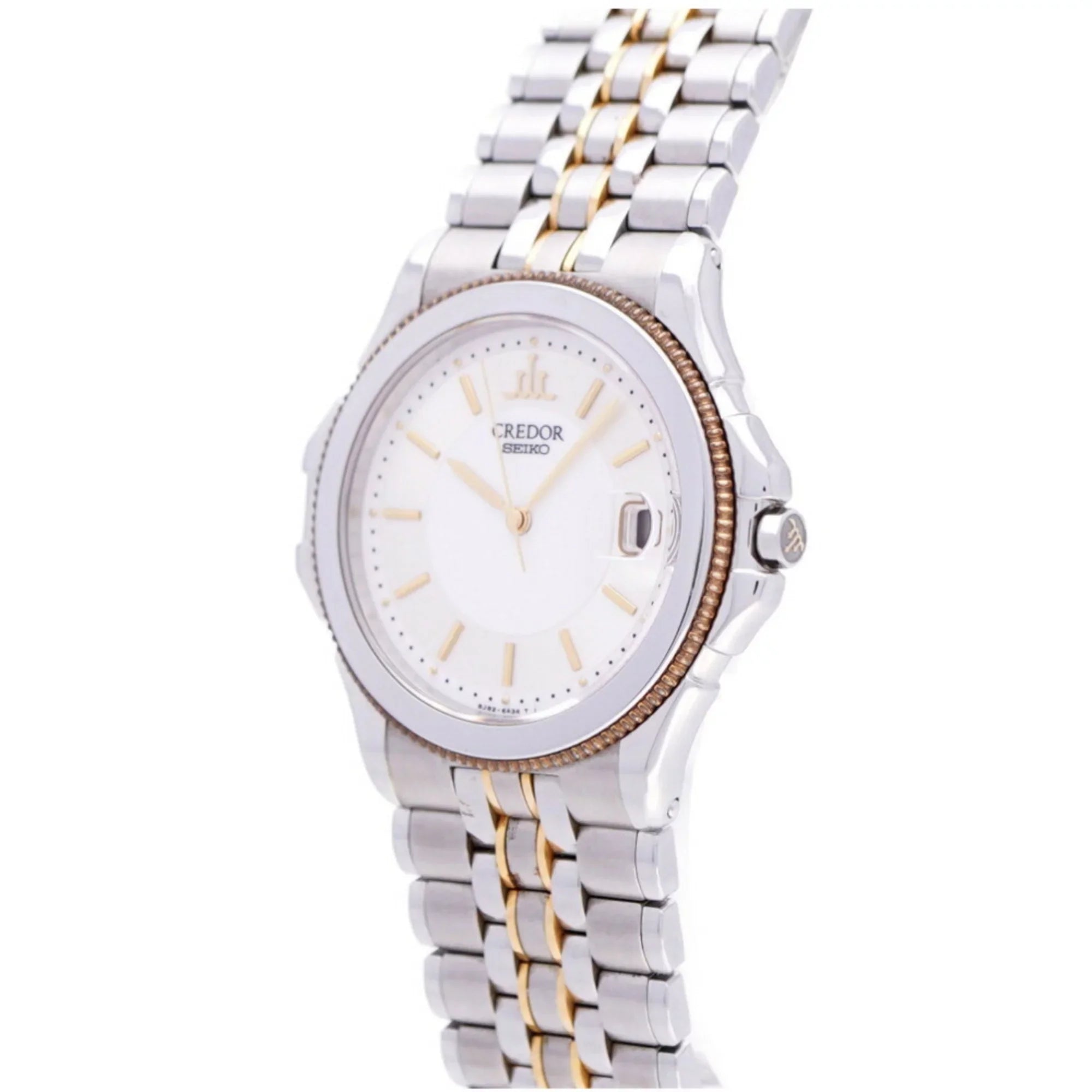 Pacific (Fair) silver/gold K18/SS watch 8J82-6A20 Seiko Credor Pre-Owned quartz