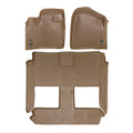 Mats Caravan Liner Floor Rows Smartliner 1st/2nd Tan Grand for Dodge 2008-2020