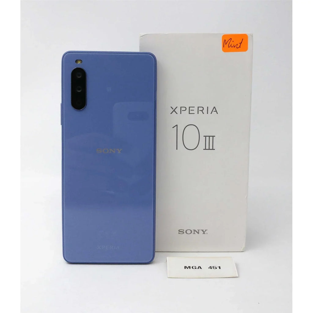 Xperia III New) 6GB 10 Blue RAM - 5G Smartphone 128GB Pre-Owned GSM (Like Unlocked XQ-BT52 Factory