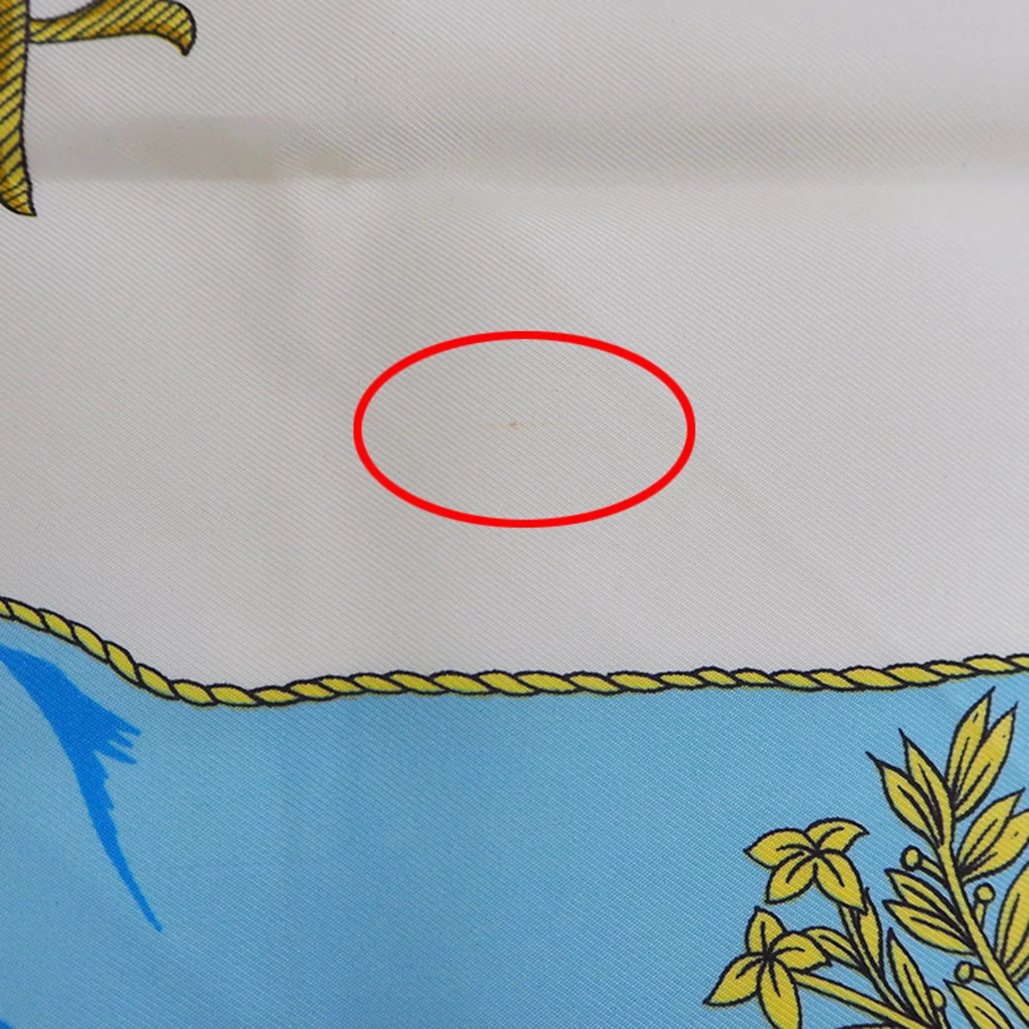 New) Light Blue (Like Hermes Silk Scarf Pre-Owned