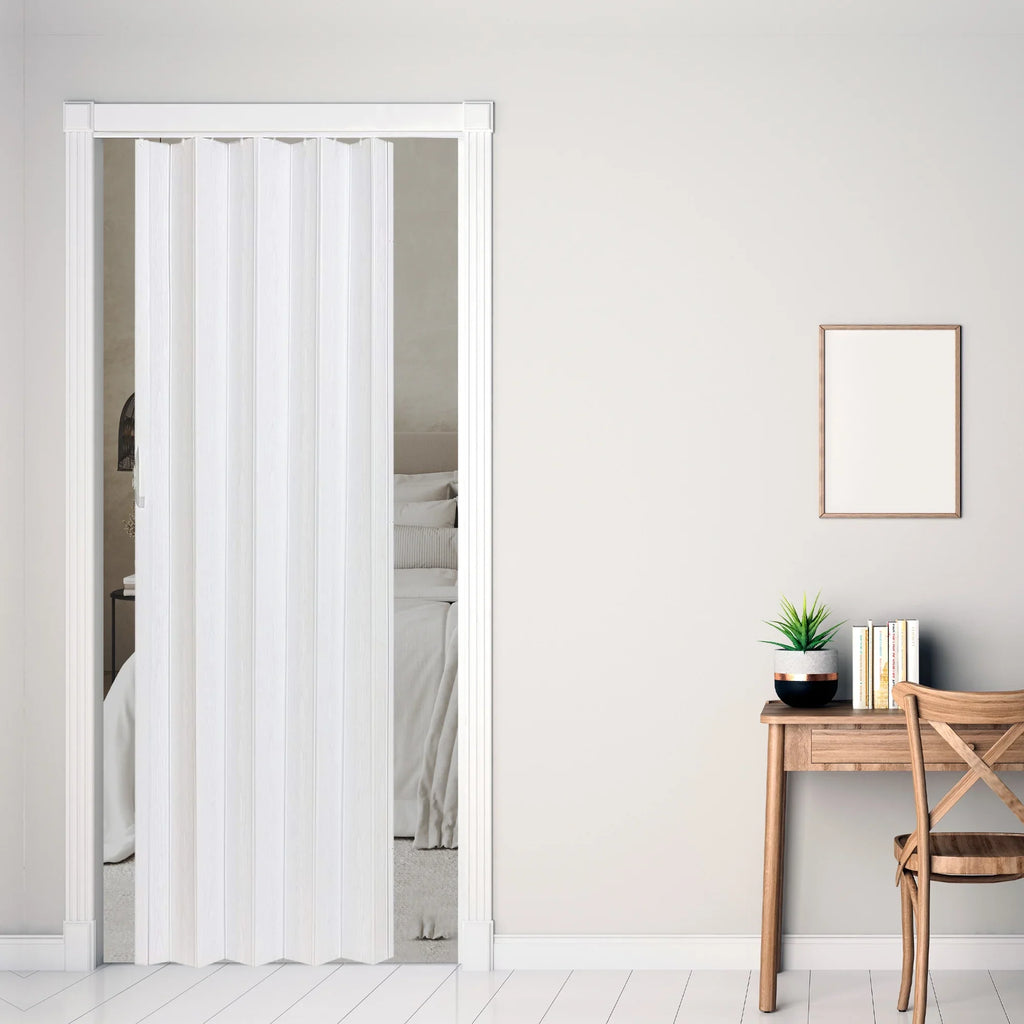 Door, Single Via Folding Vinyl 36" LTL x Home Products 80" White Hinged