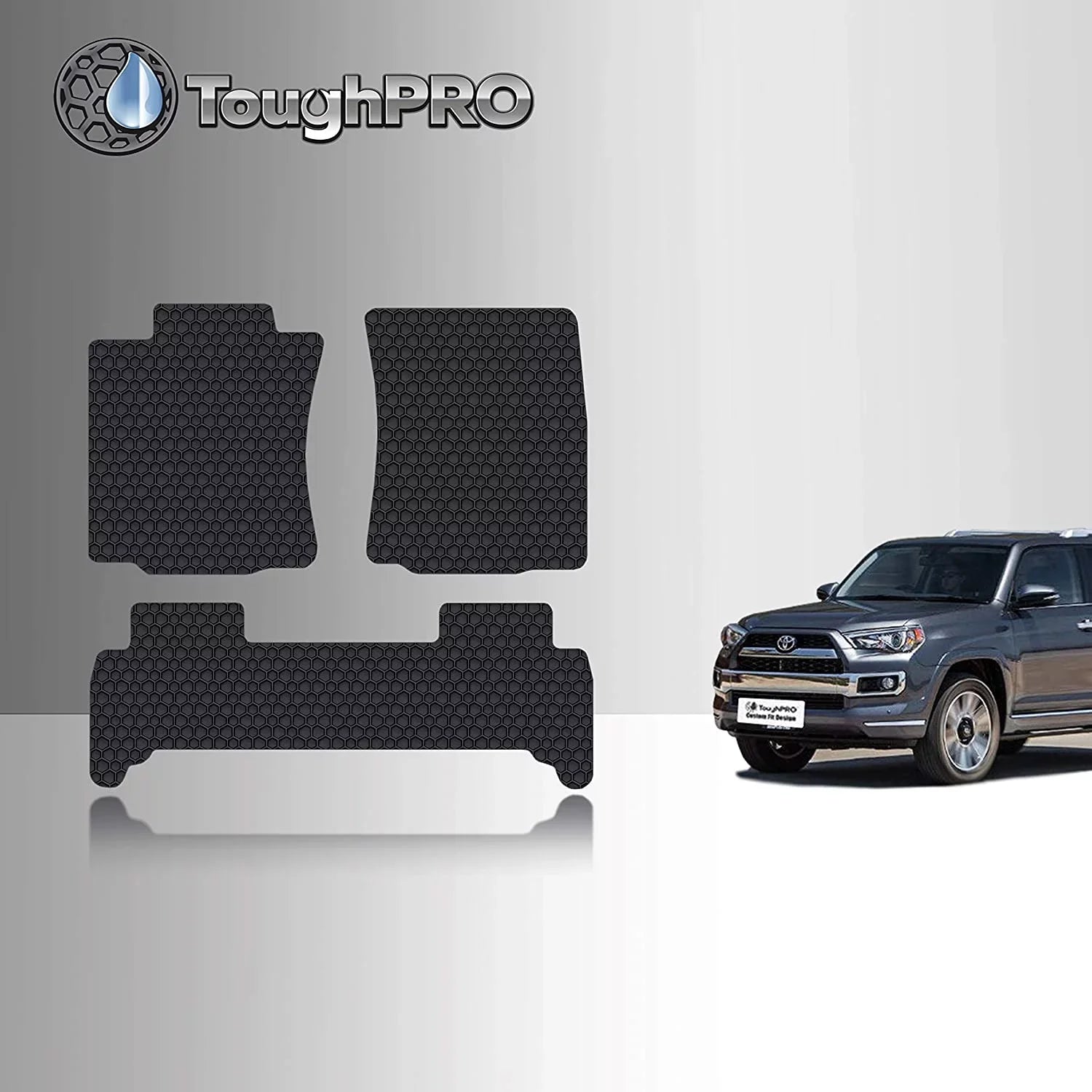 '- TOUGHPRO Floor 2nd Set - Compatible Row) 2021 climate Row 4Runner with All + (Front Mat Accessories