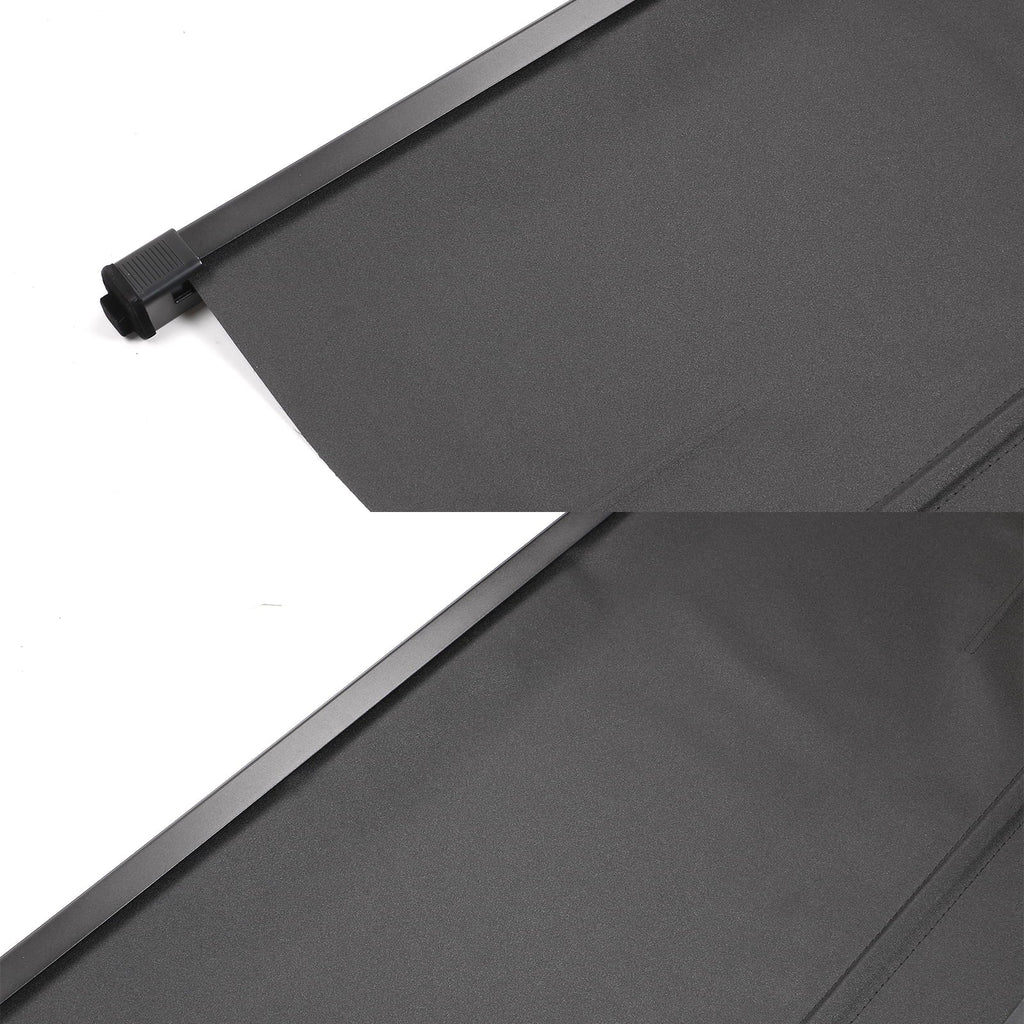 Black Trunk & Rod With Nissan Security All Cargo Rear Security Cover Shield Cover Motorsports Retractable PVC Ikon Rogue 2021-2023 Models Aluminum Compatible