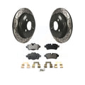 Coated Rear Transit Slotted - Kit KDT-100515 Cooper Brake Mini Pads Auto Disc And Ceramic For Rotors Drilled