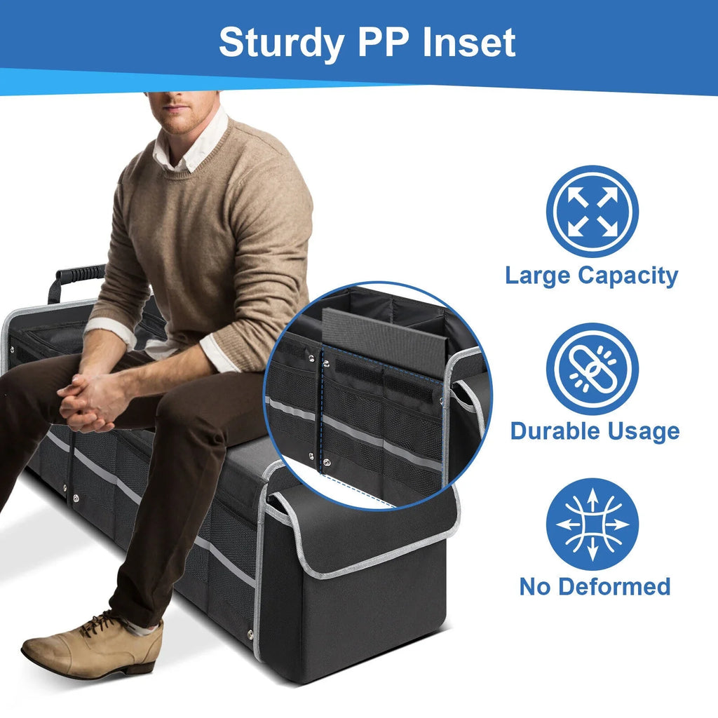 SUV Storage Multi Compartment Trunk Organizer Cargo for Truck US Car Container