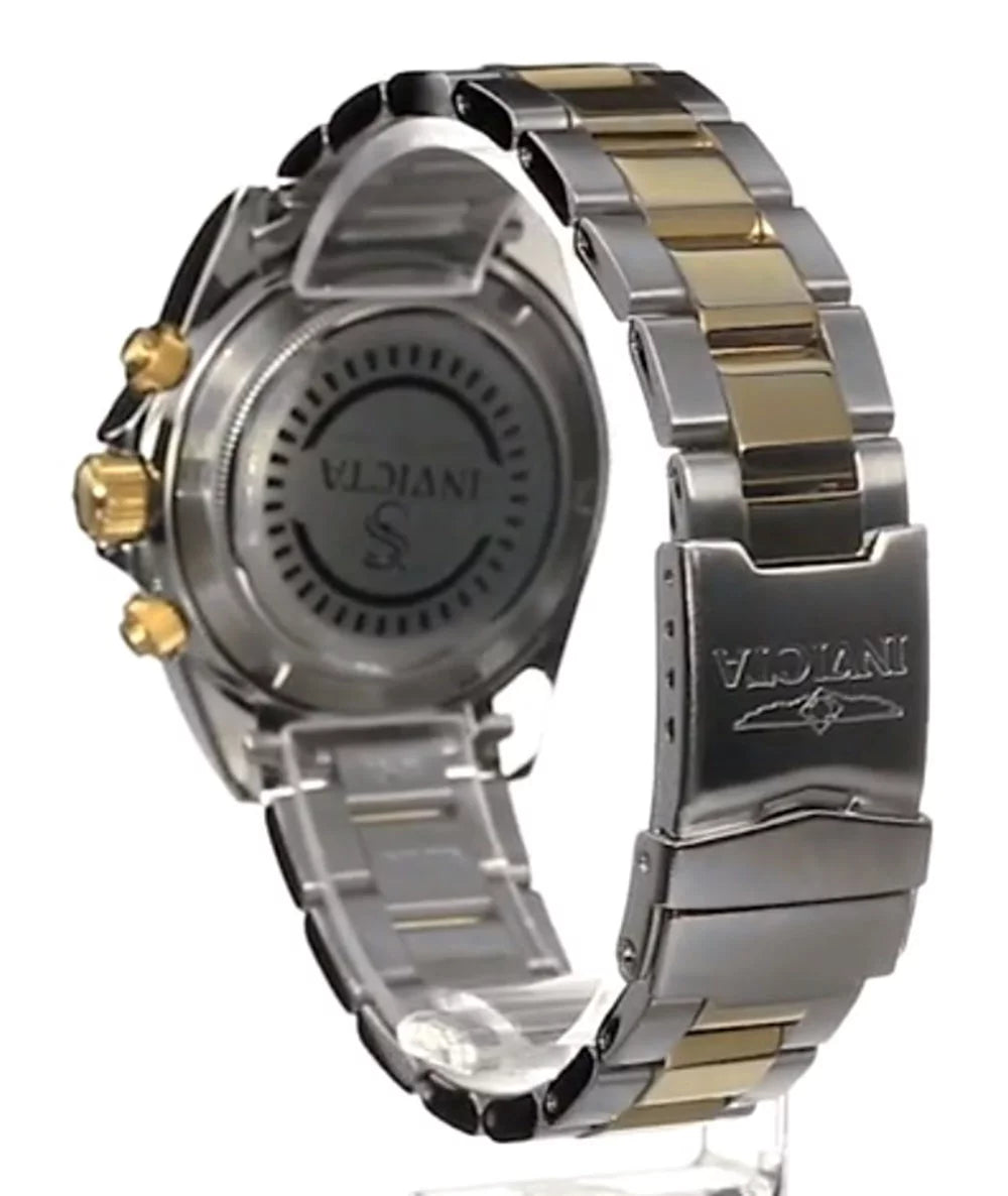 Dial Speedway Watch 14930 Tone 200m Steel Invicta Quartz Stainless Gold Men Two