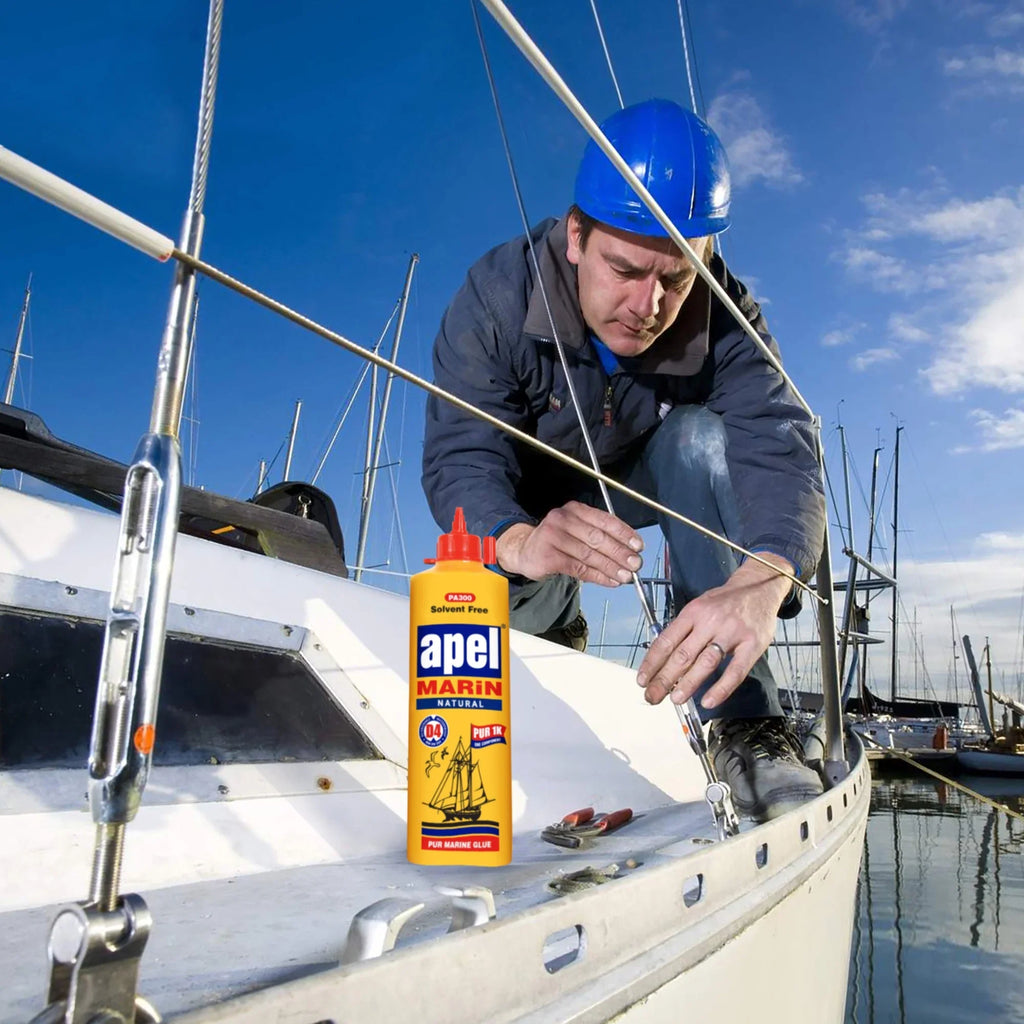 Waterline and PU Waterproof Bottle Glue 16 Marine Boats Polyurethane For Natural Below Pack) the Adhesive (1 Glue for and RVs oz. Above