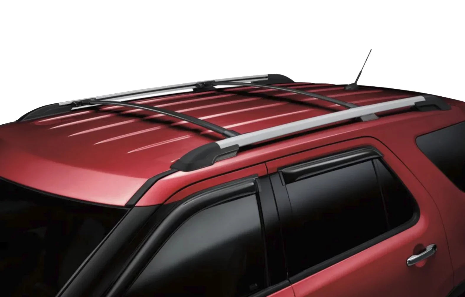 of Rack Aluminum 2011-2015 Set Roof Top Black 2pcs, Rack Crossbars a Explorer for Cargo Replacement BRIGHTLINES