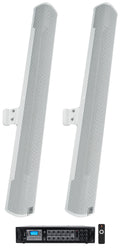 Speakers+Amp JBL COL800-WH 70V Commercial Wall Mount Array 32" (2) Column White