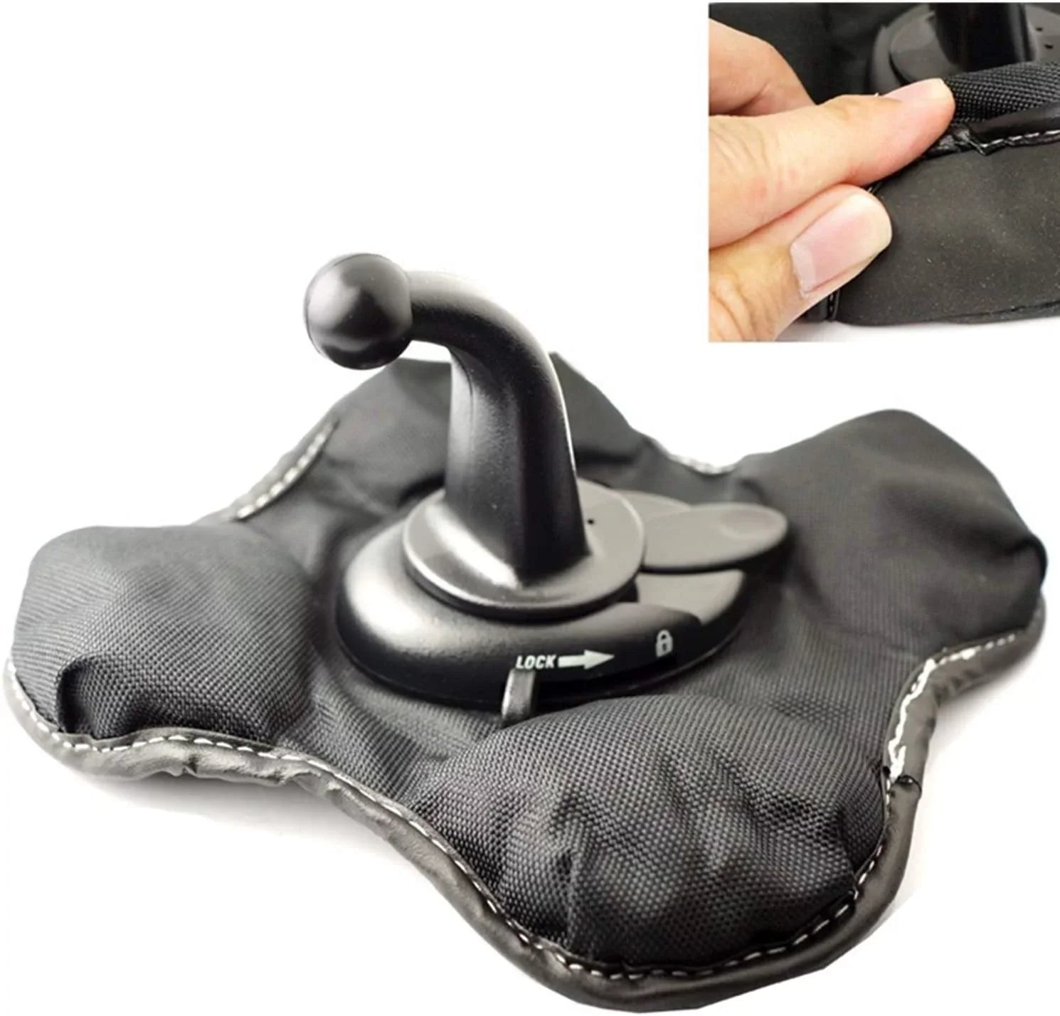 '- Garmin Drive Friction Driveassist DriveLuxe Dezl Mount Exclusive for NonSkid GPS iSaddle Portable Friction RV StreetPilot for Mount Zumo Dashboard Garmin Navigator Drivesmart Nuvi Holder Beanbag